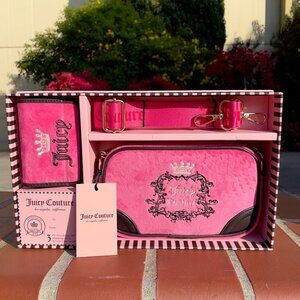 Juicy Couture | Heritage Slim Camera Bag & Wallet‎ Set Free Love NWT